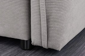 Canapea extensibila, Catifea Raiata, Gri, APARTMENT 215cm A-44503 VC