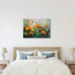 Tablou pe sticlă - Flori (70x50 cm)