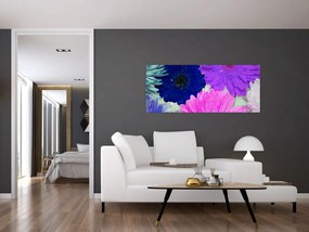Tablou cu flori colorate (120x50 cm)