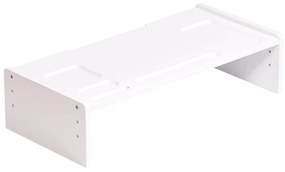 Suport monitor, bambus, alb, ELARO TIP 3