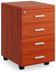 Container SimpleOffice 40 x 48 cm - 4 sertare, cireș