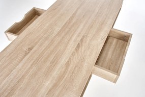 Masa de birou B48 stejar sonoma/alb L139 cm