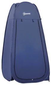 Outsunny Cort de Duș Pop Up Impermeabil cu Intrare cu Fermoar, 100x100x185 cm, Albastru | Aosom Romania