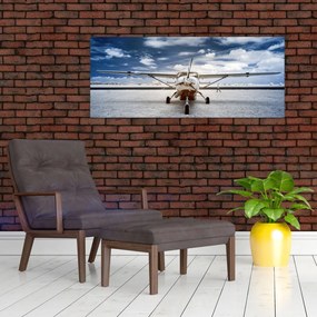 Tablou cu aeroplan cu motor (120x50 cm)