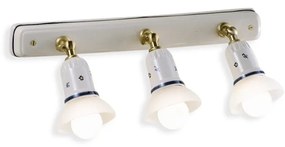 Aplica cu 3 spoturi realizata manual din ceramica SAVONA