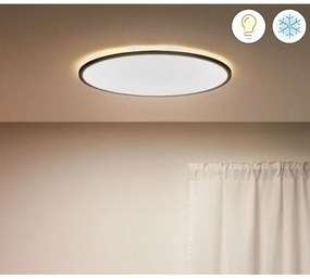 WiZ - Lampă LED plafon SUPERSLIM dimabilă 32W 230V negru Wi-Fi