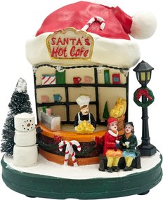 Scena de Craciun cu Toneta SANTA S HOT CAFE, Cu muzica si lumini