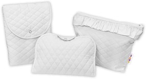 Baby Nellys Set de saci de mână, matlasat - gri, 3 buc