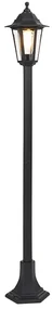 Lămpă inteligentă de exterior neagră 122 cm cu Wi-Fi ST64 - New Haven