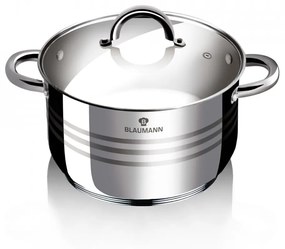 Oala cu capac otel inoxidabil 20 cm Gourmet Line Blaumann BL 1020