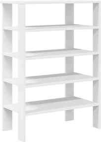 vidaXL Suport pentru încălțăminte alb 61x32x87,5 cm lemn prelucrat