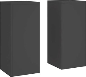 vidaXL Suport pentru plante 2 pcs Negru 24 x 24 x 55 cm Oțel