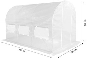 Solariu 200 x 350 cm (7 m2) - alb