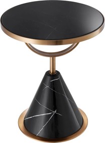 Masuta laterala design LUX Park Lane, cupru/ negru 113805 HZ