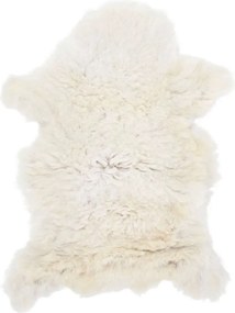 vidaXL Piele de oaie, crem, (60-70)x(90-100) cm