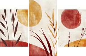 Tablou - Plante și cercuri (90x60 cm)