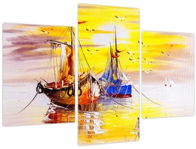 Tablou - Pictură barcă (90x60 cm)