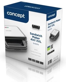 Concept SV3070 - Toaster XXL 4în1 900W/230V negru/inox