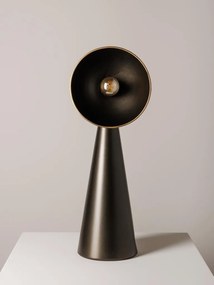 Lampa de masa, maro, din metal, Curious