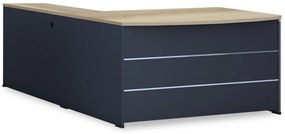 Birou Lotus Oak, Antracit 180x160x75 cm
