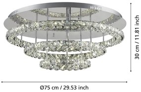 Eglo 39002 - LED Plafonieră TONERIA LED/61W/230V