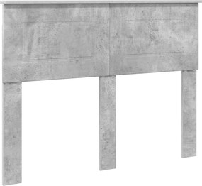 vidaXL Tăblie cap Gri din beton 135 cm Lemn compozit