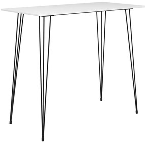 vidaXL Masă de bar, alb, 120 x 60 x 105 cm