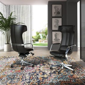 Scaun de birou modern piele sintetica Black