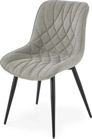 Scaun K567, gri - Havana 15, stofa catifelata/otel, 47x63x85 cm
