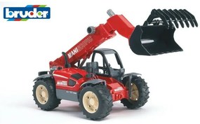 Bruder 2125 Vehicule de construcții - încărcătorManitou MLT 633 cu braț telescopic, 1:16
