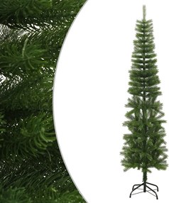 vidaXL Brad de Crăciun artificial slim cu suport, 240 cm, PE