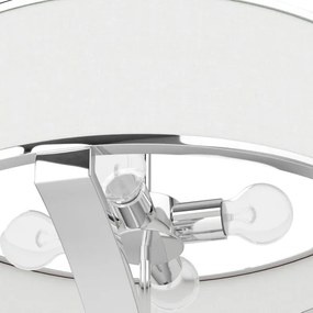 Open Design OR84801 - Lustră pe tijă GERDO, 4xE27/12W/230V, crom lucios/alb