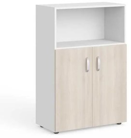 Dulap mediu Manager 79,8 x 42,2 x 119,5 cm, salcâm deschis / alb