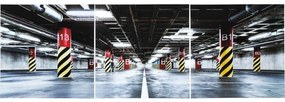 Tablou Triptychon Garage 80x240cm (3/Set)