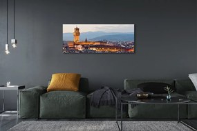 Tablouri canvas Italia Castelul apus de soare panoramă