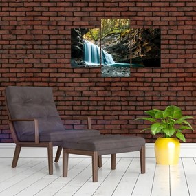 Tablou cu cascada de pădure (90x60 cm)
