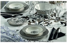 Set veselă din porțelan 18 farfurii Brandani Alhambra