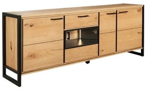 Bufet 4 Usi Si 1 Sertar Soho Oak, 203 Cm