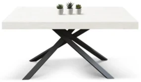 MASA TIFANY BLAT ALB FRASIN - 140 cm / 90 / h 77 - NEGRU