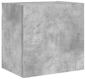 836902 vidaXL Comodă TV de perete, gri beton, 40,5x30x40 cm, lemn prelucrat
