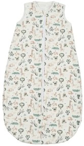 Sac de dormit din bumbac flausat cu fermoar dublu 6-12 luni Kidizi Safari, 1 tog, pentru toamna/iarna