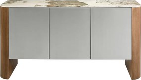 Comoda deosebita design LUX Walnut-Marble