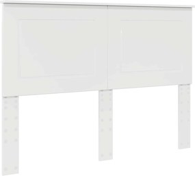 vidaXL Tăblie cap Alb Lucios Lemn prelucrat