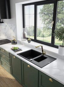 Baterie bucatarie extractabila finisaj auriu Silia BQS_Z73M