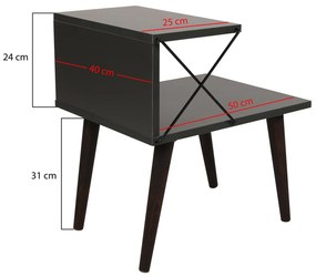 Noptieră Cross - Anthracite