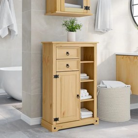 vidaXL Dulap de baie „Corona”, 70x33x110 cm, lemn masiv de pin