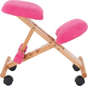 Scaun genunchi ergonomic, roz/ fag, GROCO