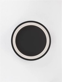 Plafoniera LED dimabila design modern Oggy negru 37cm