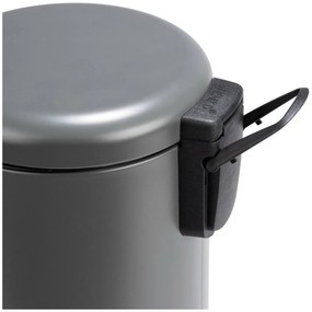 Wenko Coș de gunoi cu pedală Leman 3 l, gri, 3 l
