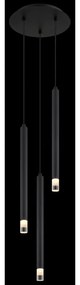Lustra suspendata design minimalist BLAKE 3L negru